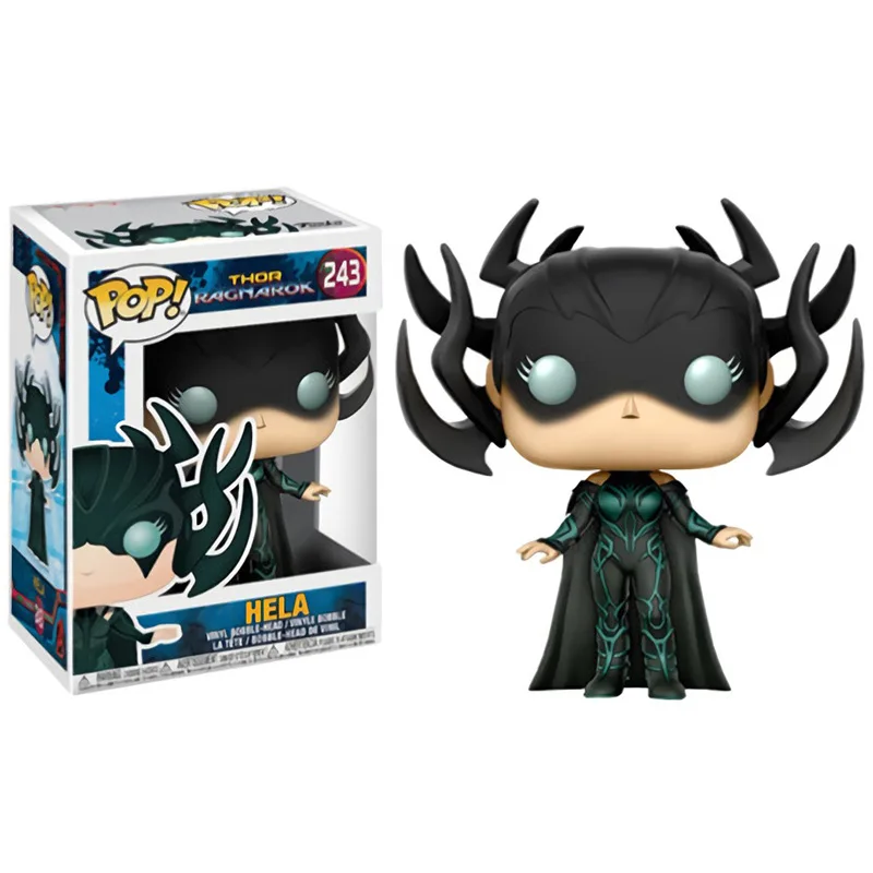 FUNKO POP Мстители Тор Локи Хела Халк фильм Рисунок Аниме Модель ПВХ Коллекция игрушки для детей подарок на день рождения