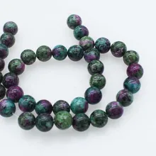 Свободные бусины красный/зеленый камень/Круглый 6/8/10/12 мм 1" для изготовления ювелирных изделий DIY FPPJ бусы природа драгоценного камня
