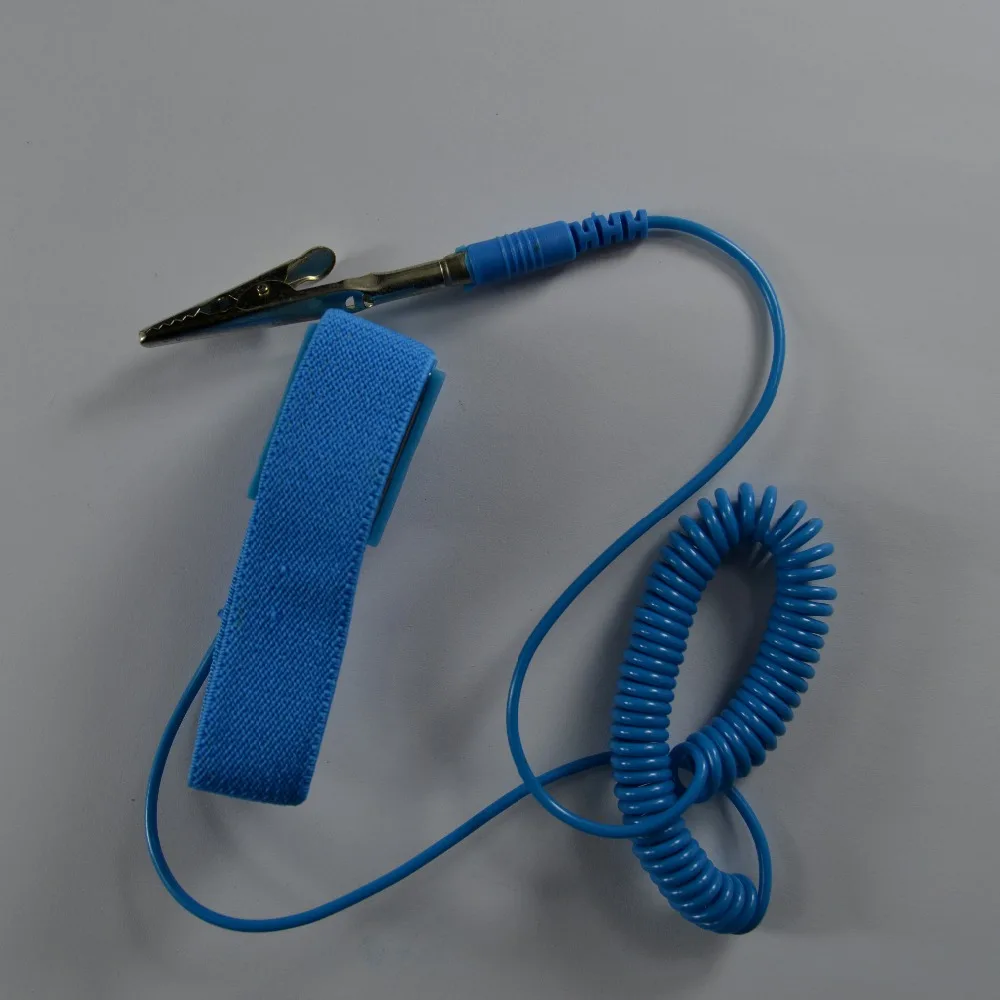 PVC Cordless wireless Clip Antistatic Wristband Esd Wrist strap