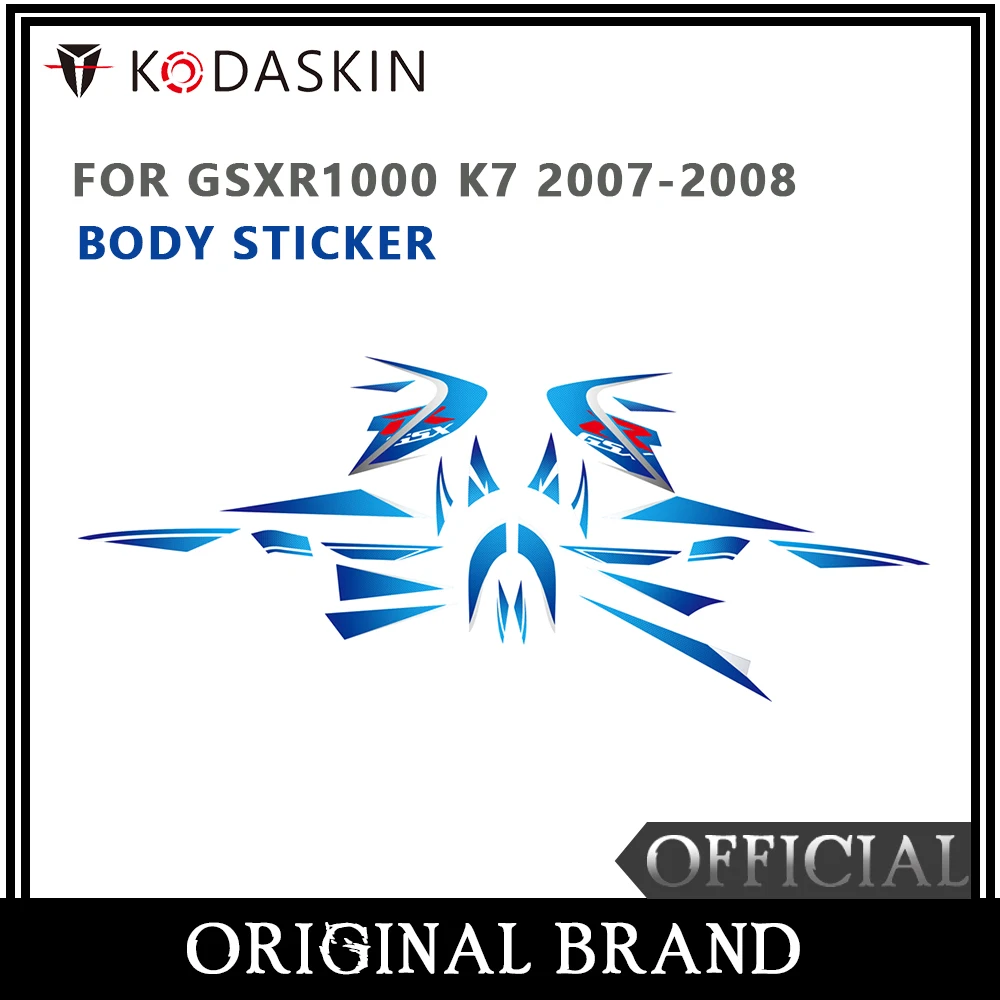 

KODASKIN Motorcycle For SUZUKI GSXR1000 K7 2007-2008 2D Fairing Emblem Sticker Decal