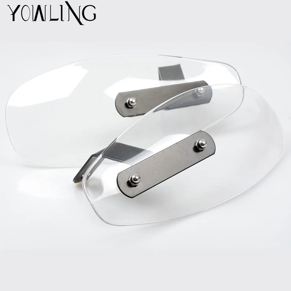

motorcycle wind shield handle hand guard ABS transparent handguards FOR Kawasaki z800 z1000 Yamaha TMAX500 530 KTM DUKE 250 390