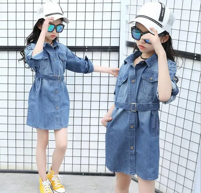 denim dress for little girl