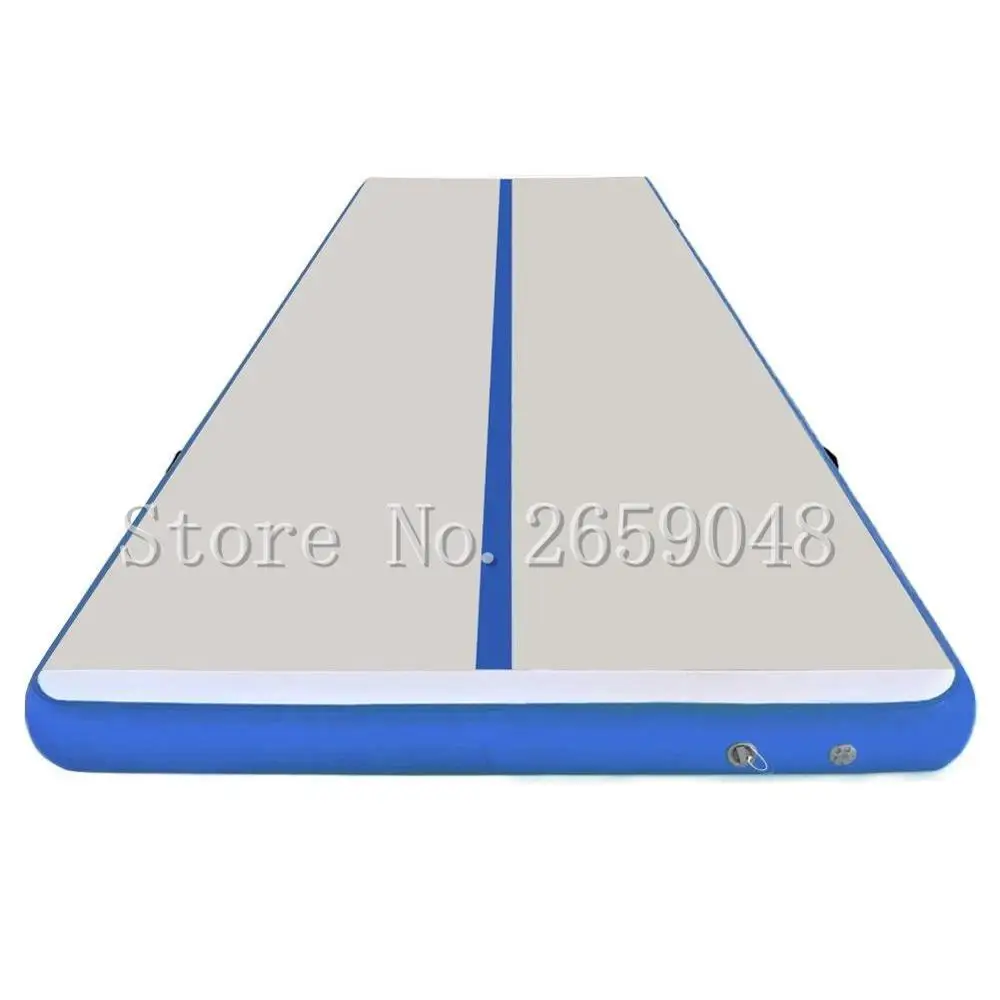 

Free Shipping 8x1x0.2m Blue Inflatable Air Tumble Track Inflatable Gym Mat Inflatable Air Track Gymnastics Tumbling Mat