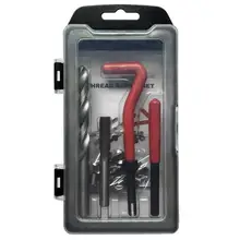 15pcs Helicoil Thread Car Repair Kit M10x1.0/1.25/1.5 With 10 Wire Thread Inserts Auto Car Vehicle Repair Tools Set Twist Drill