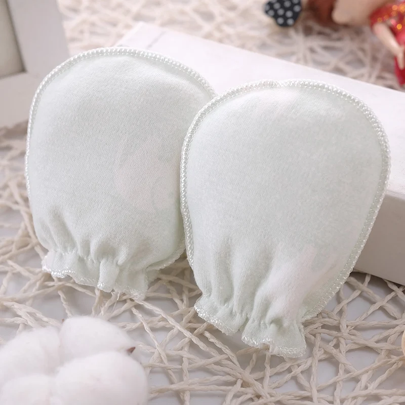 100% Cotton Baby Anti Scratching Gloves Newborn Gloves Protection Face baby Mittens Glove Infant Accessories shake baby's hand