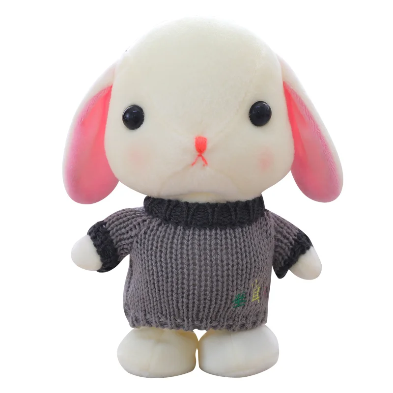 22 см говорить кролика плюшевые куклы Kawaii пение ходить кролик кукла детские развивающие игрушки для детей подарок на день рождения