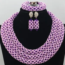 Сказочный Африканский Свадебный Бусины комплект ювелирных изделий индийский свадебный комплект ювелирных изделий Для женщин бижутерия