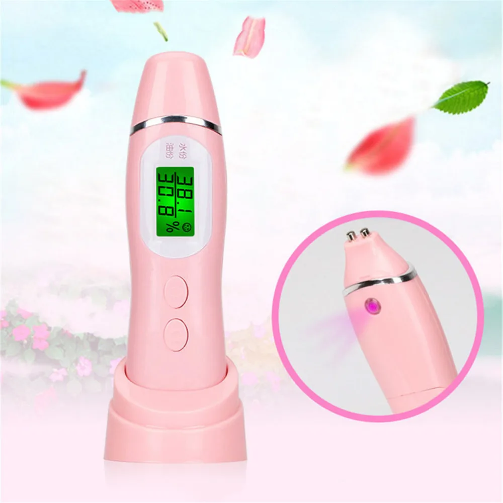 Goede Lcd scherm Digitale Huid Vocht Tester Olie Vocht Test Pen Facial Water Monitor Analyzer voor Schoonheid huidverzorging