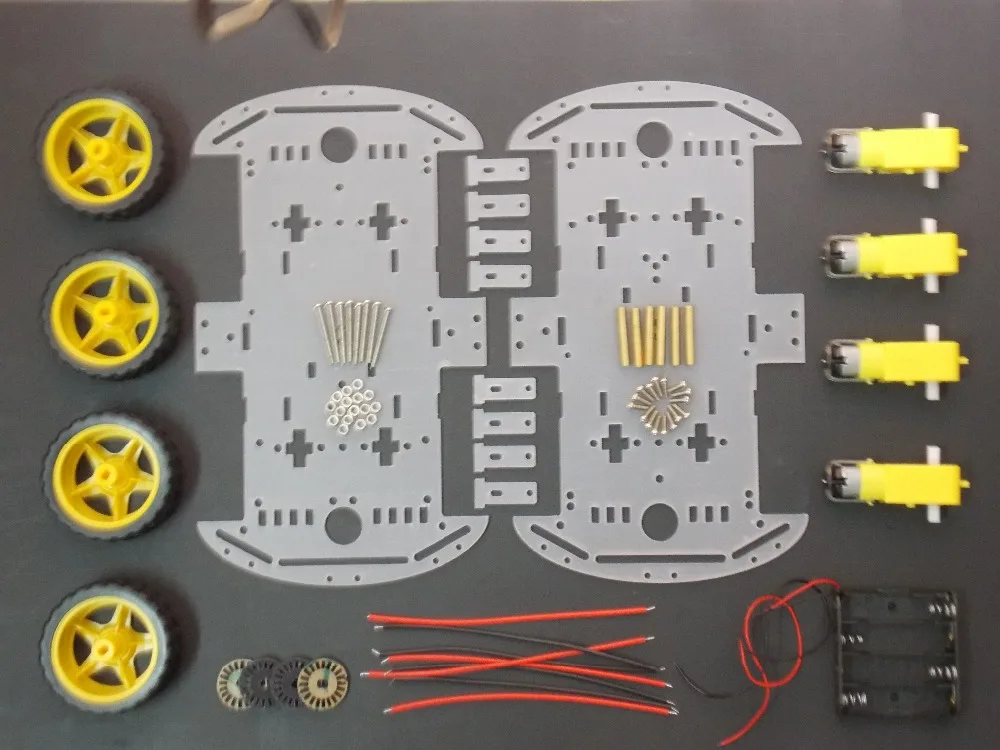 

4WD Smart Robot Car Chassis Kits with Speed Encoder New