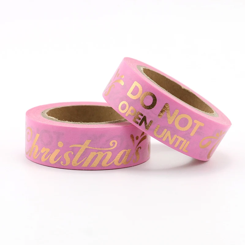 

1PCS Merry christmas decoration words washi tape" Do not open until CHRISTMAS " Decorative Washi Tape