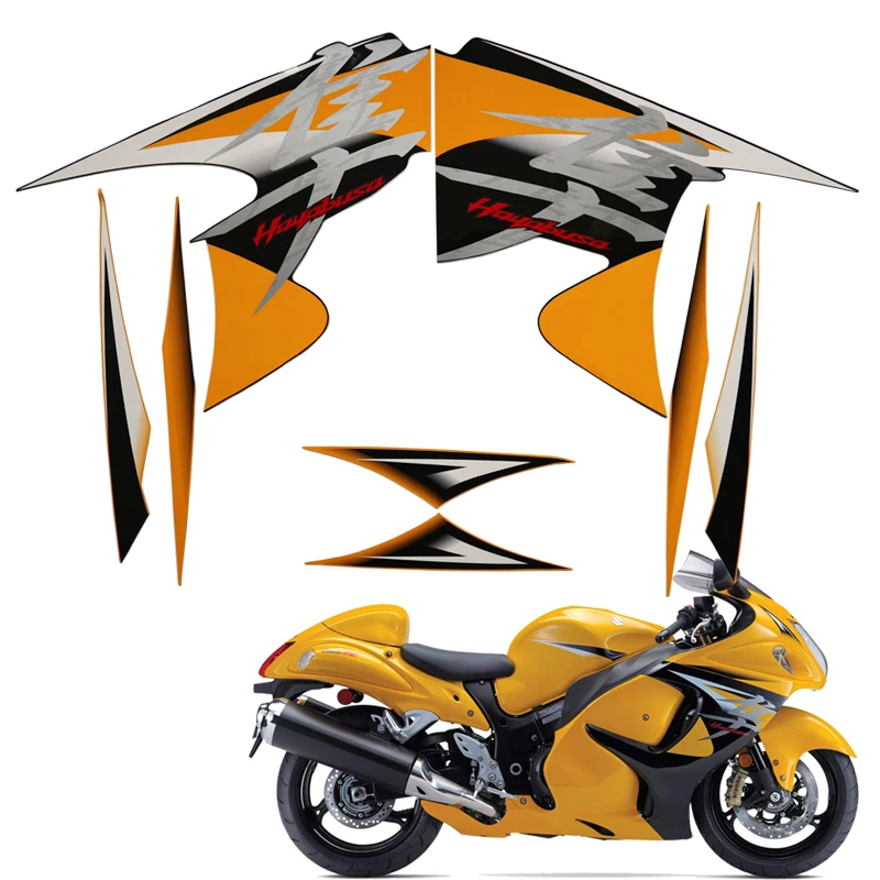 

For Suzuki Hayabusa GSXR1300R GSXR 1300R 2008 09 2010 11 2012 13 2014 Fairing Sticker Kit Motorcycle Accessories Sticker