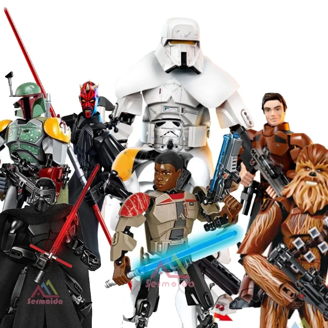 

Star Wars Solo Darth Maul Jango Fett Range Trooper Rey Baze Malbus Chewbacca Building Block Toy Compatible Legoings Star Wars