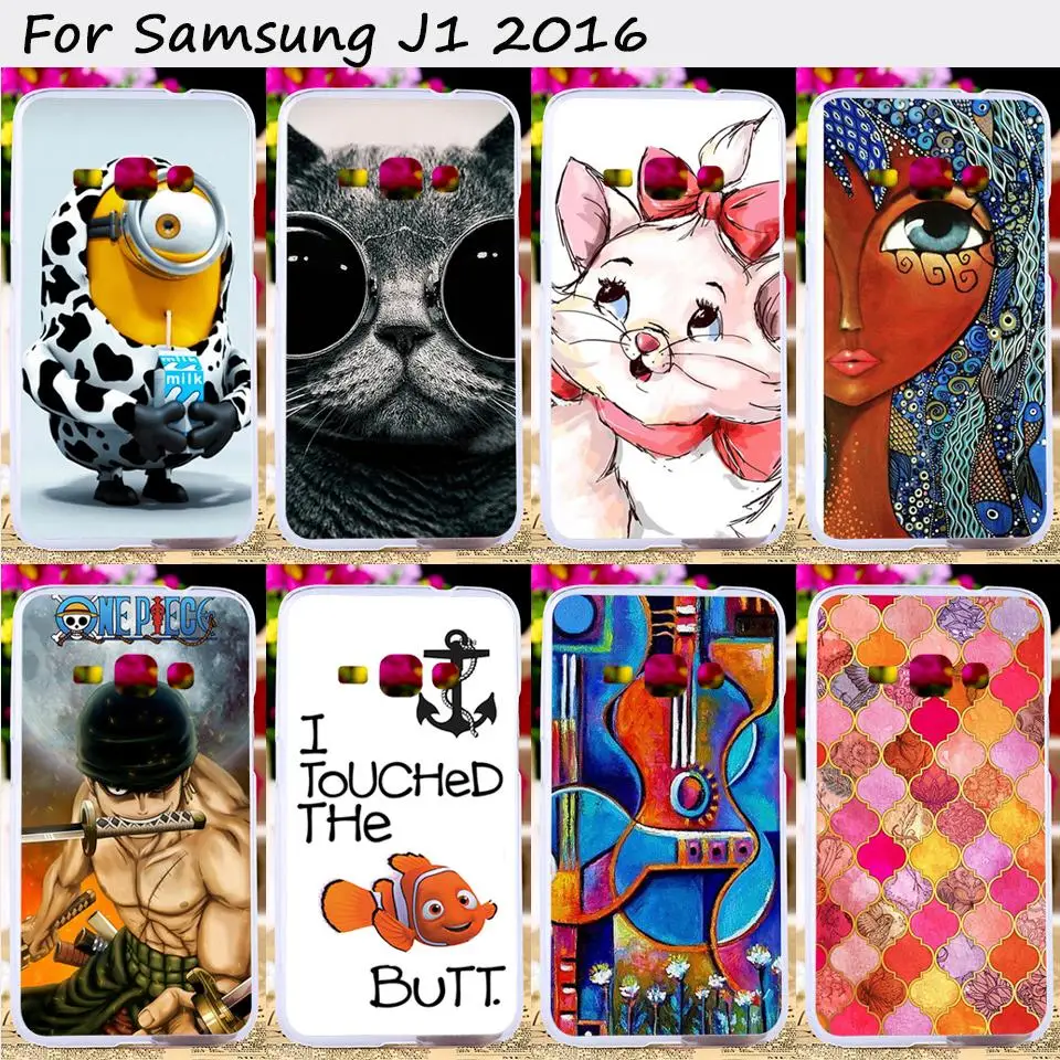 

Ojeleye Soft TPU Silicones Cell Phone Cover For Samsung Galaxy J1 2016 J120 J120F J120H Case Lovely Animal Protective Sheath