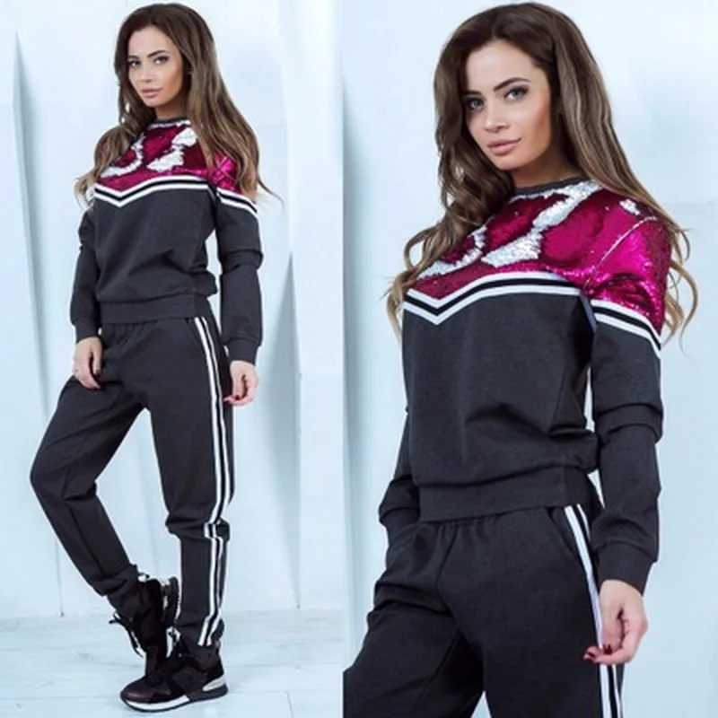 ZOGAA Hot Sale 2019 Women Tracksuit Sweatsuit Elastic Waist Pullover Joggers Casual Cotton Fashion Two Piece Sets Top and Pants ZOGAA Hot Sale 2019 Women Tracksuit Sweatsuit Elastic Waist Pullover Joggers Casual Cotton Fashion Two Piece Sets Top and Pants