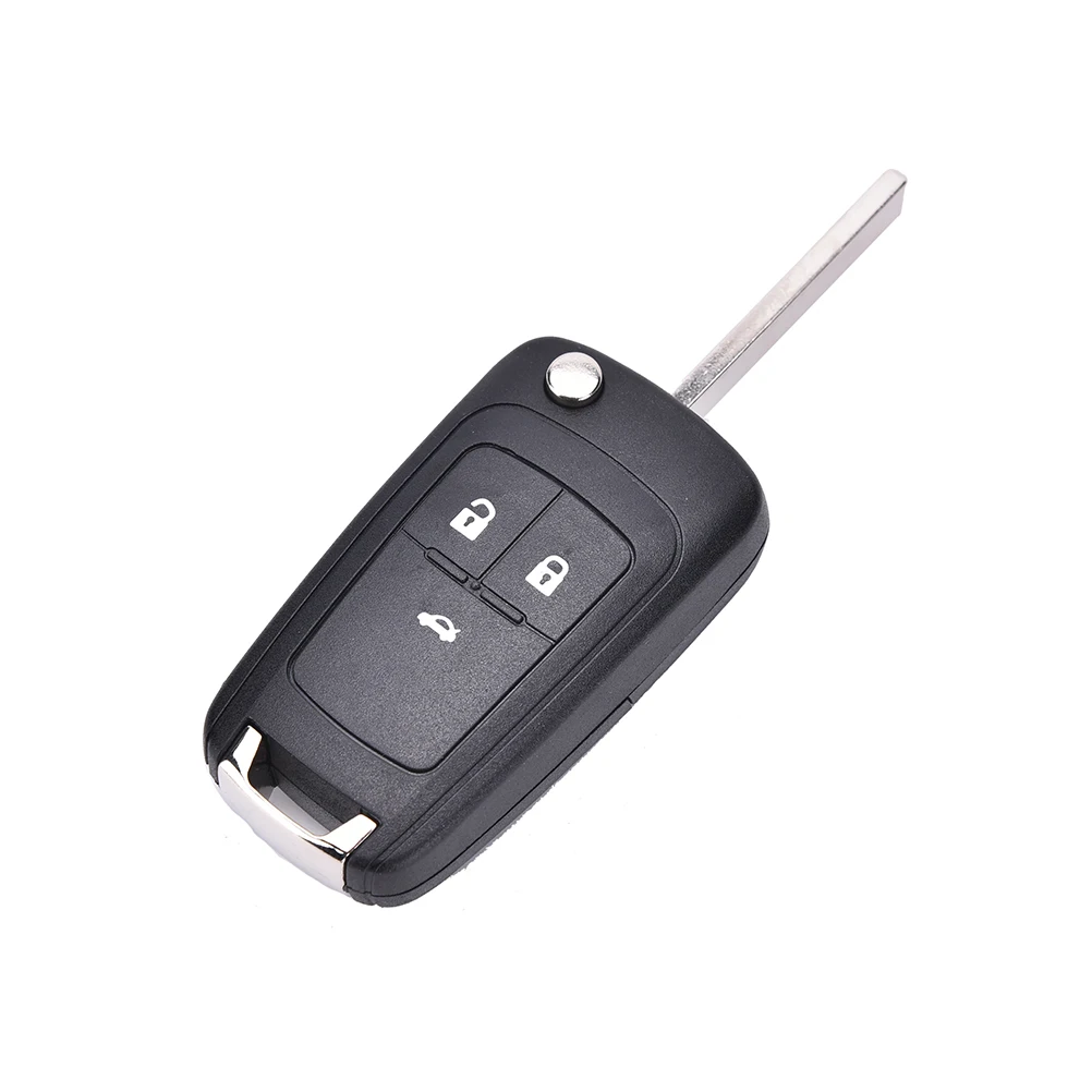 

New Folding 3 Button Flip Remote Key Shell Case Cover Fob for Chevrolet Cruze