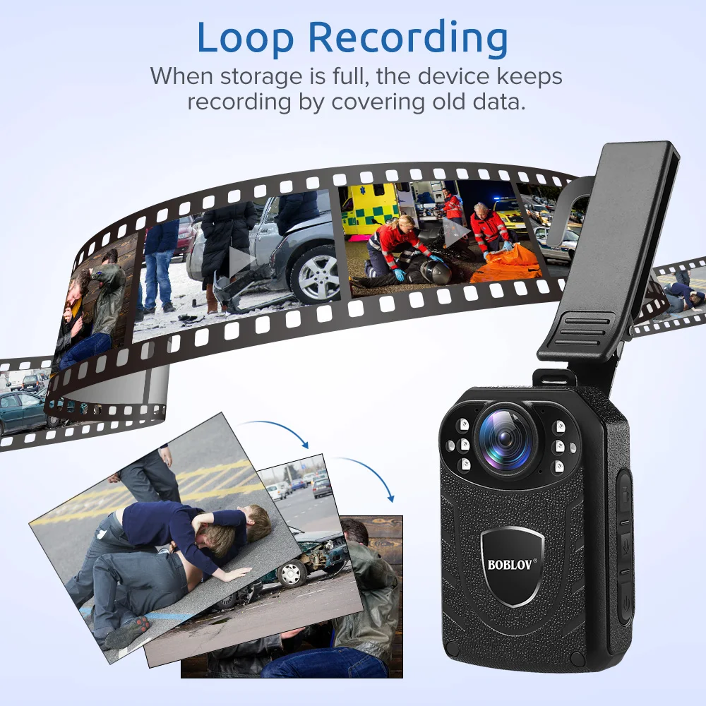 Нательная камера Boblov KJ21 с нагрудным ремнем 1296P DVR видеокамера безопасности ИК