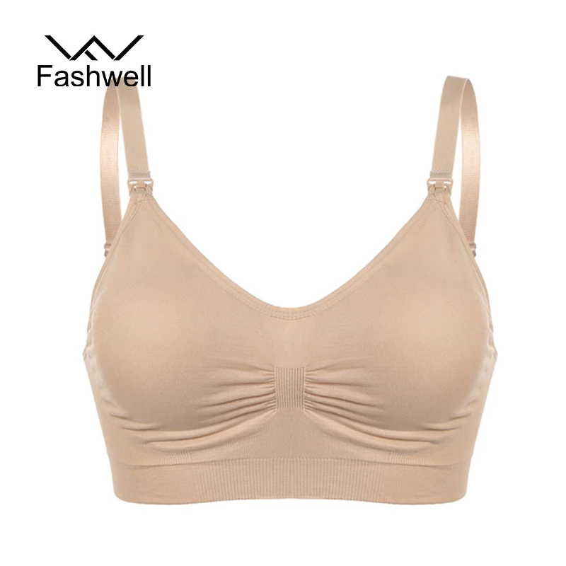 New Casual Pregnant Solid Seamless Plus Size Women Bras Wire Free