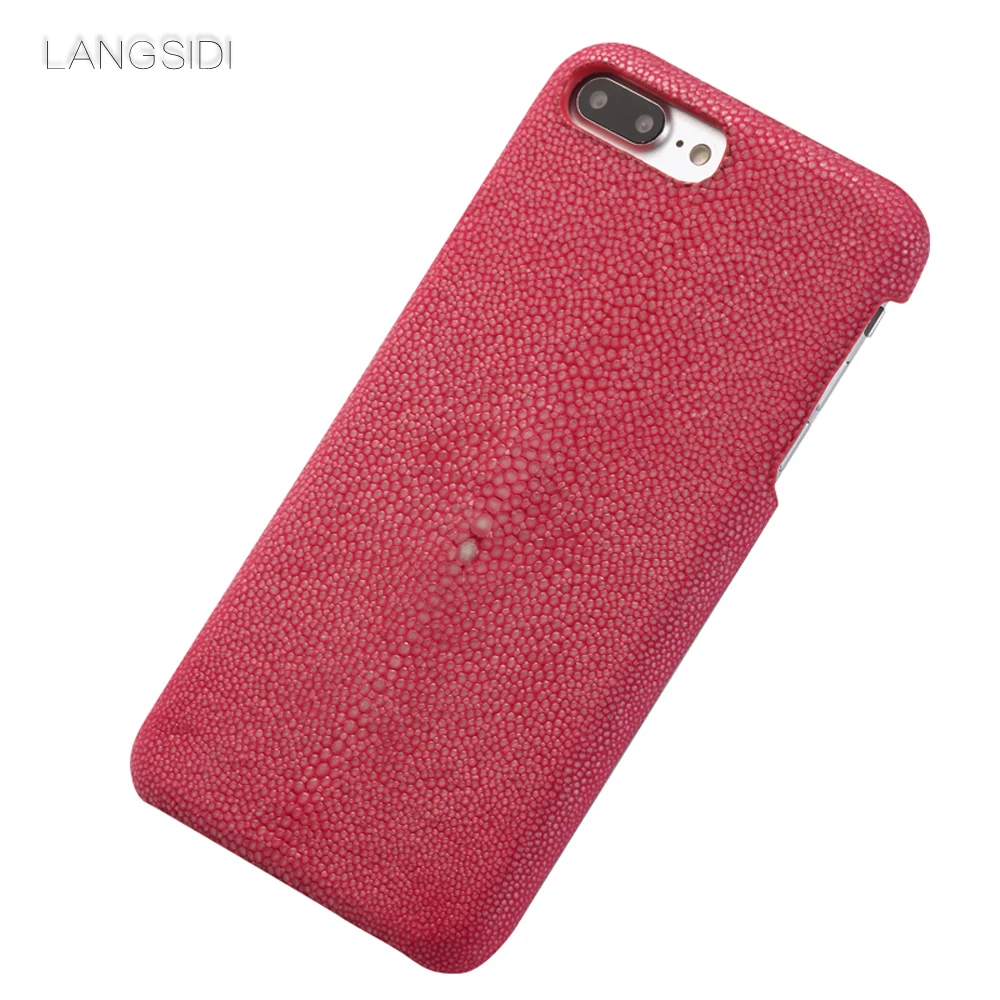 

wangcangli custom made for iphone case Pearl fish cover leather phone case for iphone 5 case Handmade custom phone case