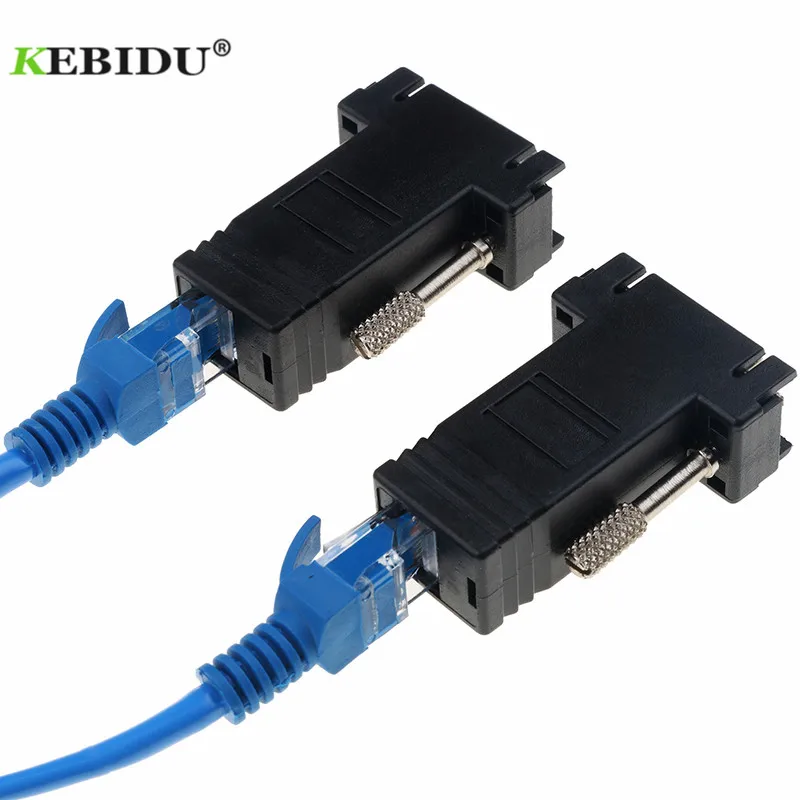 Kebidu RJ45 к VGA удлинитель штекер к локальной сети CAT5 CAT6 RJ45 сетевой Ethernet кабель Женский адаптер компьютер дополнительный переключатель адаптер