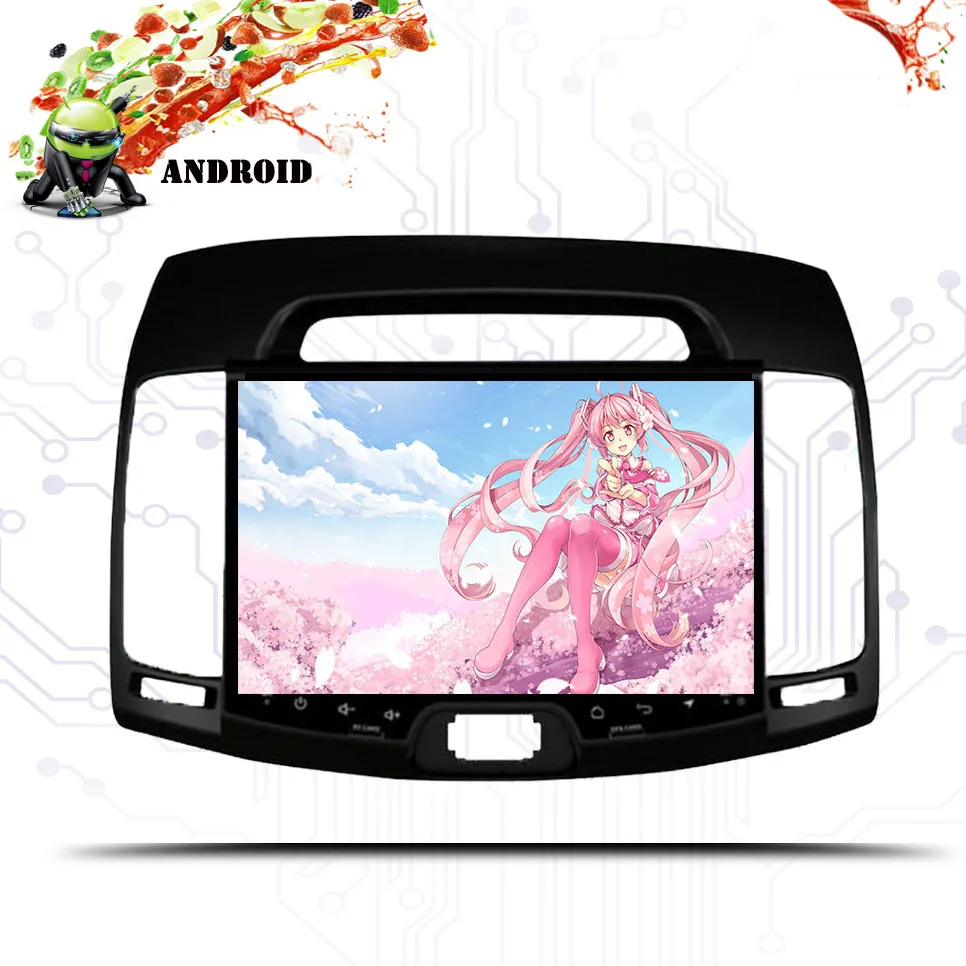 Best 9" 8 Core Android 9.0 CAR gps Navigation Radio For Hyundai Elantra Avante 2007 2008 2009 102011 Car DVD Player 2