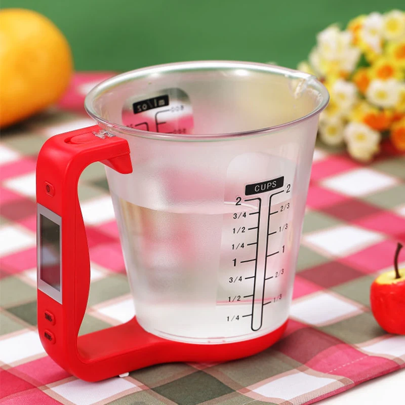 Hostweigh-Digital-Cup-Kitchen-Scales-Electronic-Measuring-Tool-Household-Jug-Scale-with-LCD-Display-Temp-Measurement