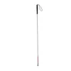 125cm-155cm, Aluminum mobility folding White Cane with Black Handle for the blind (folds down 6 sections) 2