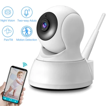 

Home Security WiFi Camera 720P 1080P HD Wireless Baby Pet Monitor Surveillance Onvif Night Vision Two-Way Audio Motion Detection