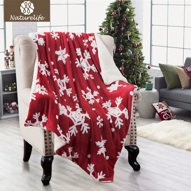 Aliexpress Buy Naturelife Christmas Jacquard Shu Velveteen Unique Red And White Christmas Throw Blanket Aliexpress Buy Naturelife Christmas Jacquard Shu Velveteen Unique Red And White Christmas Throw Blanket