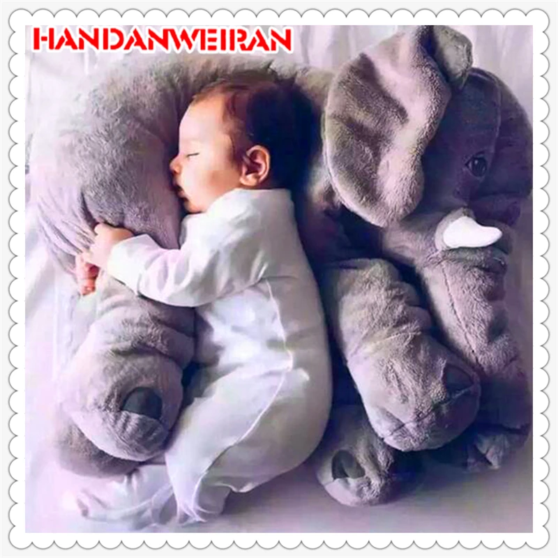 

Biggest 40cm Colorful Infant Soft Appease Elephant Stuffed Animal Toy Animal Shape Pillow Baby Toys Decor for Baby Gifts