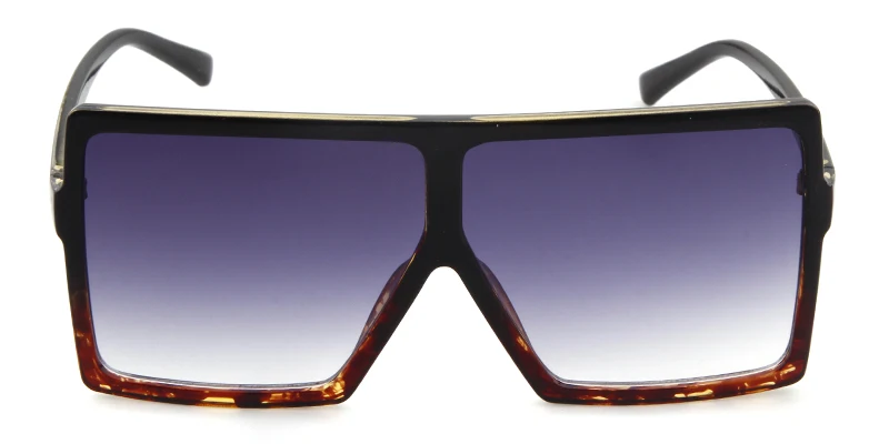Винтажные черные Большие Квадратные Солнцезащитные очки для женщин и мужчин, брендовые дизайнерские трендовые солнцезащитные очки, женские классические короткие очки