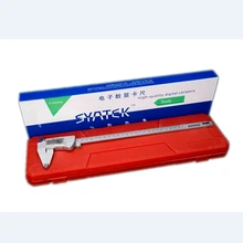 Calibrador Vernier Digital Industrial de acero inoxidable, herramienta de medición con caja, IP54, LCD, 300mm, resolución de 0,01mm