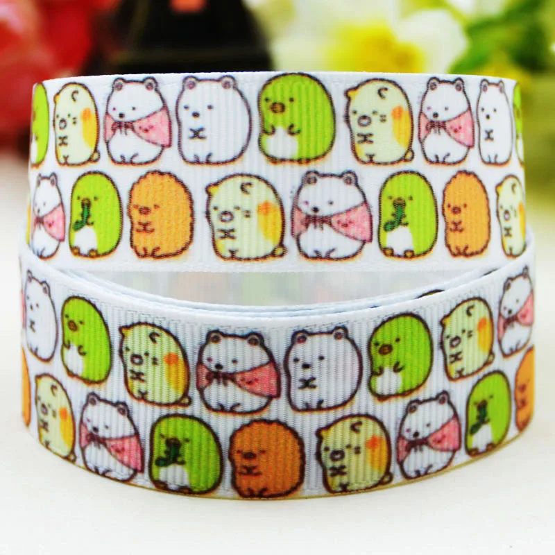 22 мм 25 38 75 Sumikko gurashi принт с персонажами мультфильмов корсажная лента вечерние