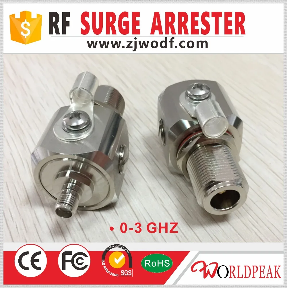 Бесплатная доставка 1 шт. 0 3 ГГц rf Lightning protector N штекер для SNA female jack surger arrester lightning