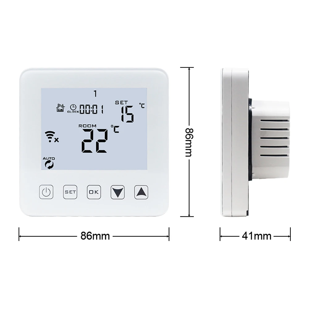 Wifi цифровой термостат для подогрева пола Alexa Голосовое управление AC 90-240V 16A умный электрический контроль температуры отопления ler 5-35C