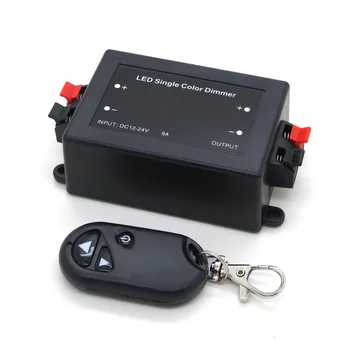 

Wireless Remote LED Single Color Strip Light RF Dimmer Controller Control