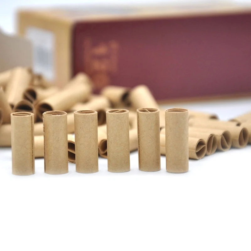 

120xPractical Pre Rolled Natural Unrefined Cigarette Filter Rolling Paper Tips 7MM Cigarette Paper