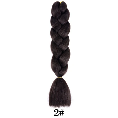 Синтетические плетеные волосы для женщин, огромные плетеные волосы, африканские волосы кроше для наращивания, высокотемпературное волокно 100 г/шт., 24 дюйма - Цвет: P6/613