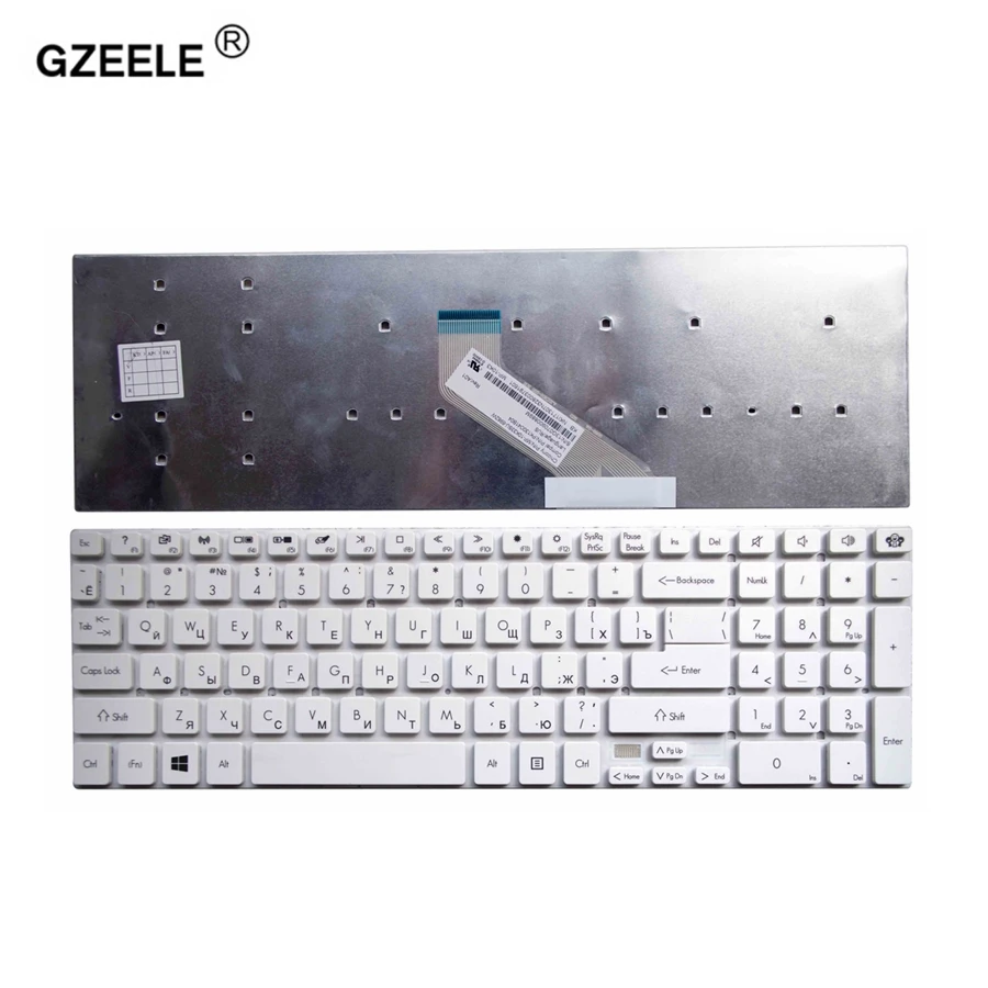  GZEELE Russian Keyboard for Acer Extensa 2508 2509 2510 2510G Z5WBH EX2508 X2508 EX2509 EX2510 2508