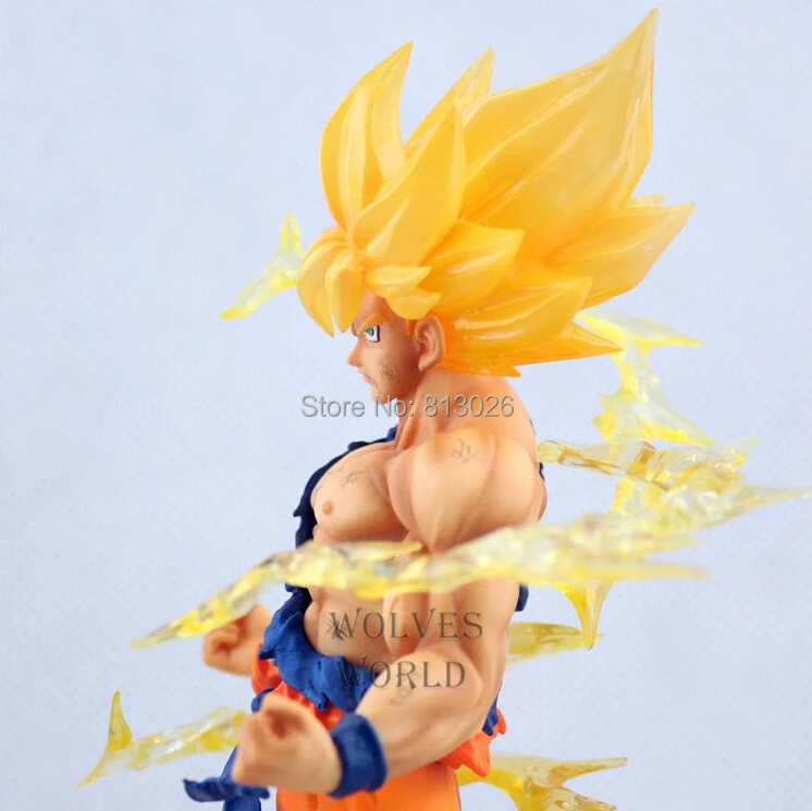 17 см Драконий жемчуг Z Super Saiyan Goku Son Фигурка Гоку в действии ПВХ Коллекционные