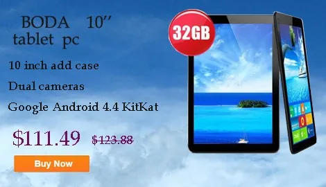 Boda 10," Google Android 4,4 планшеты шт четырехъядерный 8 ГБ/16G 1 ГБ DDR3 Bluetooth Белый выбор клавиатуры подарок