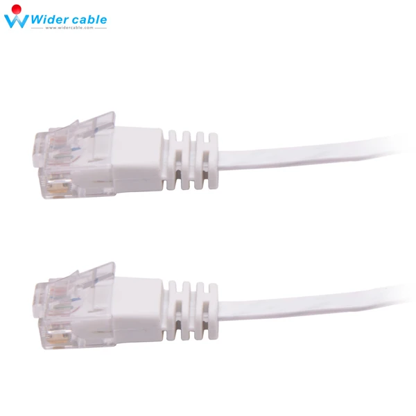 Cable Length: 1.5m, Color: White Cables High Performance 5ft RJ45 LAN Cable White Color 32AWG Full Copper Flat Cat6 Network Cable for Router 