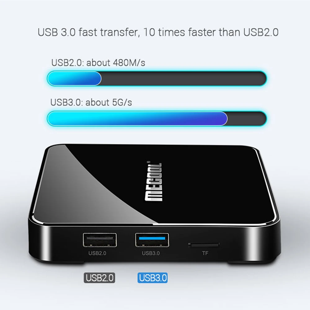 ТВ приставка MECOOL KM3 ATV Android tv Google Certified 9 0 4GB64GB Amlogic S905X2 4K 2.4G5G Dual Wifi TV Box BT 4