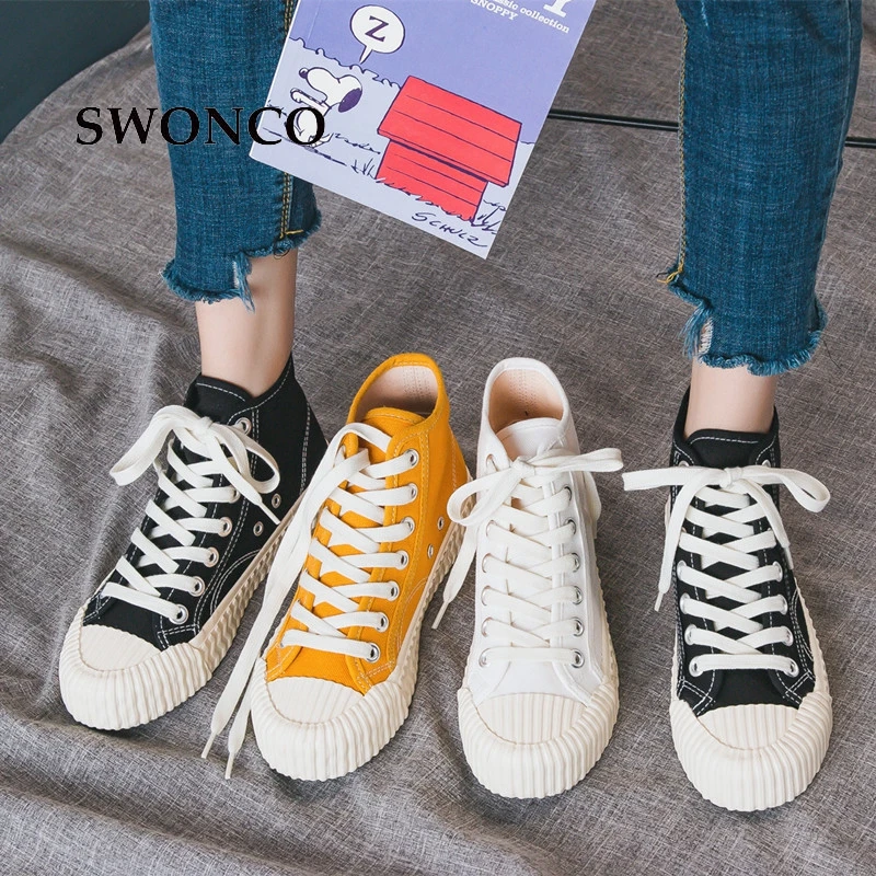 SWONCO/женские кроссовки на платформе; повседневные женские кроссовки на шнуровке; коллекция года; сезон весна-осень; женские кроссовки на массивном каблуке; женская модная обувь