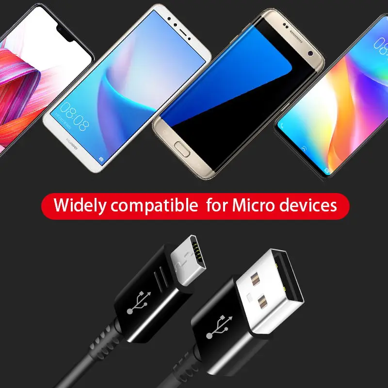 Samsung S6 S7edge 2A 1,2 m& 1,5 m Micro USB Android кабель для быстрой зарядки и передачи данных USB кабель Micro USB-kabel Note4 Note