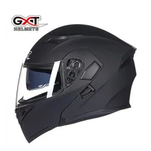 2017 winter New Knight protection equipment GXT Double lens PC Flip up motorcycle helmet ABS undrape face motorbike helmets