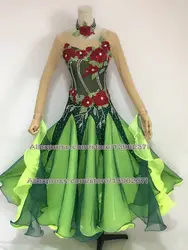 Стандартный бальные платье для танцев для взрослых высокое качество индивидуальный заказ Для женщин вальс Бальные конкурс платье для