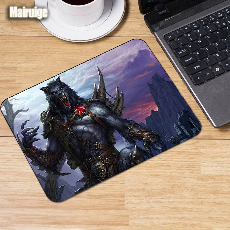 Коврик для мыши Mairuige Werewolf с художественным узором светильник волка игровые
