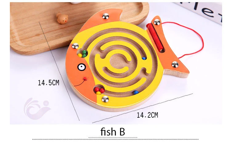 Детский Магнитный лабиринт, игрушка деревянная головоломка для детей игра игрушка Дети Ранний Образовательный мозговой тизер деревянная игрушка интеллектуальная головоломка доска