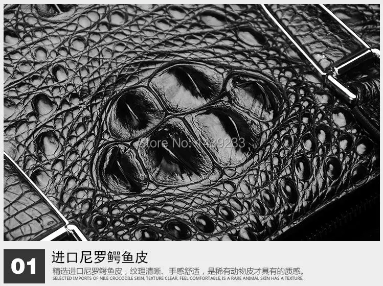 Модный мужской портфель из натуральной/натуральной крокодиловой кожи, сумка для ноутбука, топ Сумочка, черный/коричневый/кофейный