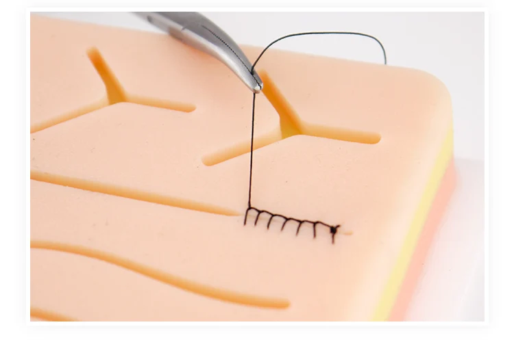 Новая модель шва кожи силиконовая анатомическая модель кожи с раной форма хирургическая практика